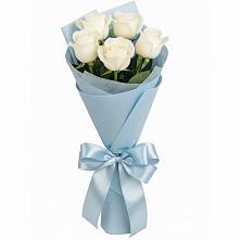 Букет 5 Белых роз Проуд в Федоровском