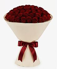 Букет 101 Бордовая роза Блэк Бакарра в Федоровском