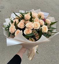 Букет Кремовые розы Латте в Федоровском
