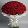 Букет 101 Красная роза Блэк Мэджик в Федоровском
