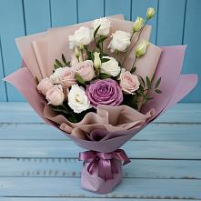 Букет цветов из:  Розы и Лизиантусы #REPLACE_PRED# Федоровском