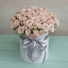 Цветочная композиция из Розы в шляпной коробке в Федоровском