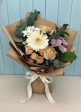Букет цветов из:  Герберы и Хризантемы в Федоровском