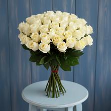 Букет 51 Белая роза Эдлесс Лав в Федоровском
