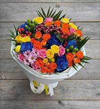 Букет цветов из:  Розы и Хризантемы в Федоровском