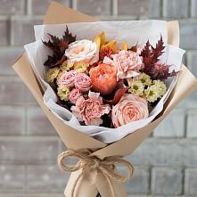 Букет цветов из:  Гвоздики, Хризантемы и Розы в Федоровском