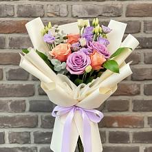 Букет цветов из:  Лизиантусы и Розы #REPLACE_PRED# Федоровском