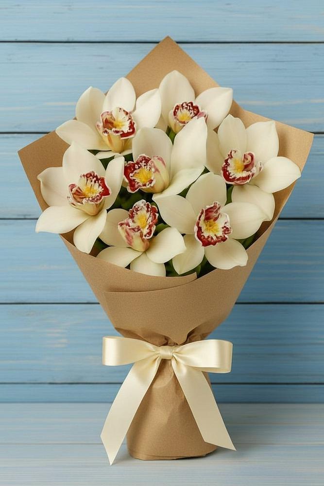 Букет цветов из: Орхидеи и Розы в Федоровском