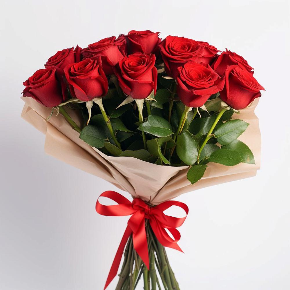 Букет 11 Красных роз Эдлесс Лав в Федоровском