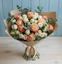 Букет цветов из:  Альстромерии и Розы в Федоровском