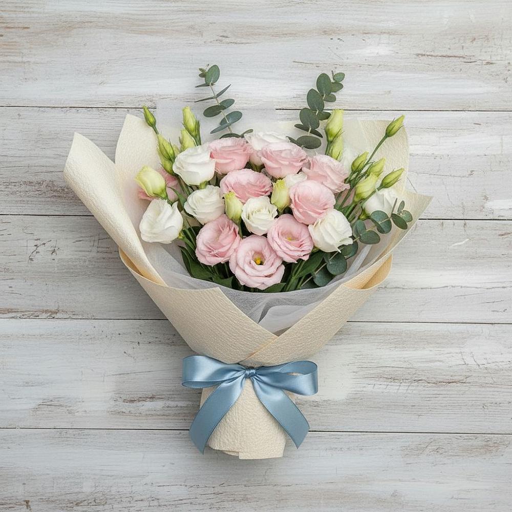 Букет цветов из: Лизиантусы в Федоровском